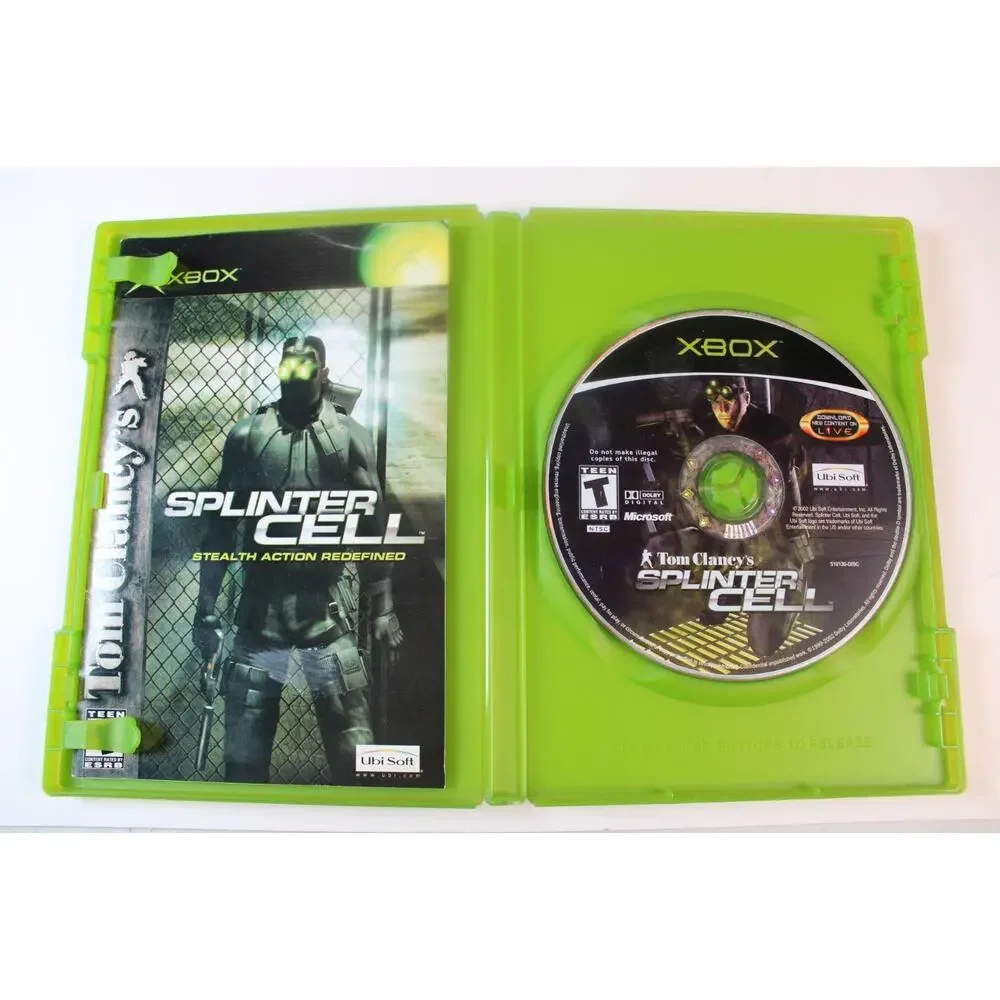 Tom Clancy's Splinter Cell (Microsoft Xbox, 2002) authentic, complete, tested